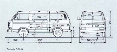 Scanned T25 Literature weight measurments - VW T25(T3)-Tech